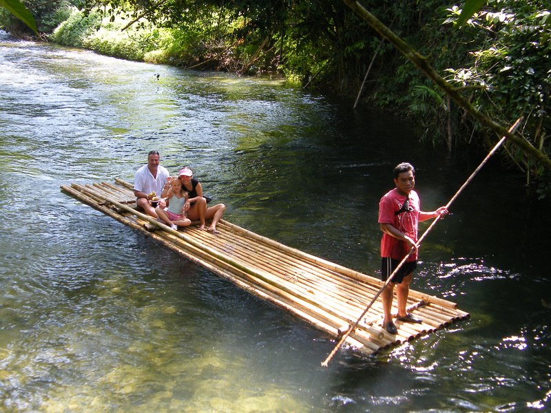 Bamboo rafting nature tour